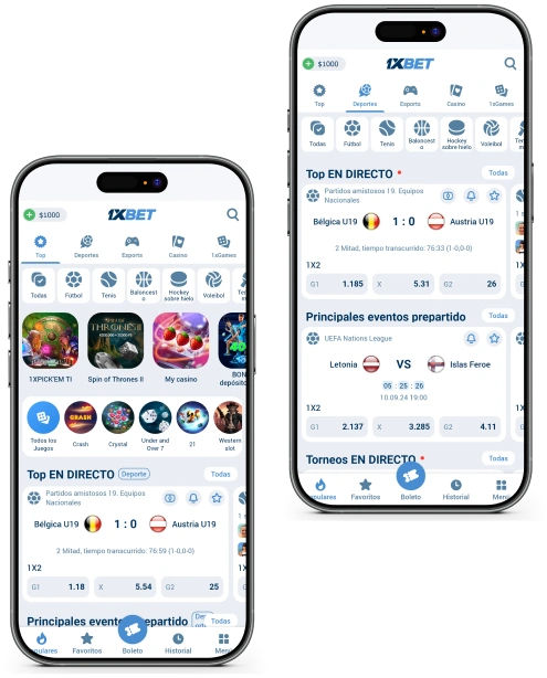 1xBet App México: descarga para Android e iOS