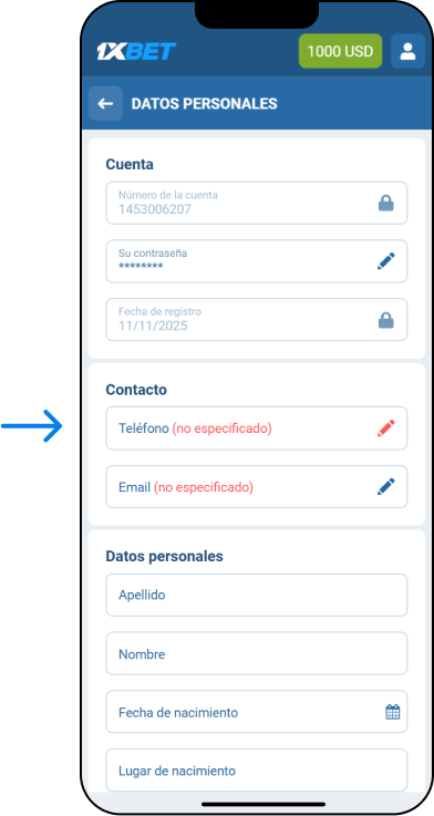 ¿Cómo verificar una cuenta de 1xBet? - App 1xBet México