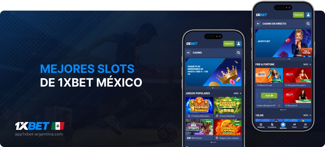 Mejores slots de 1xBet México - App 1xBet México